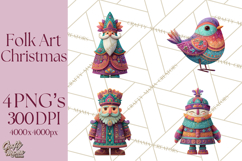 Christmas Folk Art Png Product Image 1