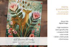 Art Nouveau Animal Postcard Set Product Image 5