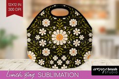 Folk Flowers Lunch Bag - Floral Folk Lunch Bug PNG Product Image 1