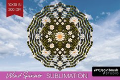 Folk Flowers Wind Spinner Sublimation PNG - Floral Folk Product Image 1