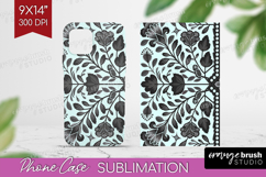Folk Flowers Phone Case PNG - Floral Folk Case PNG Product Image 1
