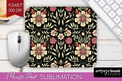 Folk Flowers Mouse Pad Sublimation - Floral Folk Mousepad Product Image 1