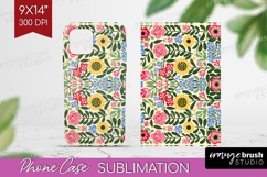 Folk Flowers Phone Case PNG - Floral Folk Case PNG Product Image 1