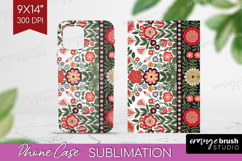 Folk Flowers Phone Case PNG - Floral Folk Case PNG Product Image 1