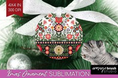 Folk Flowers Ornament PNG - Floral Folk PNG Sublimation Product Image 1