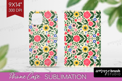Folk Flowers Phone Case PNG - Floral Folk Case PNG Product Image 1