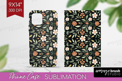 Folk Flowers Phone Case PNG - Floral Folk Case PNG Product Image 1