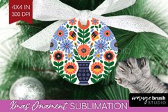 Folk Flowers Ornament PNG - Floral Folk PNG Sublimation Product Image 1