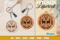 Folk Art Keychain Lasercut BUNDLES 12 DESIGNS Product Image 5