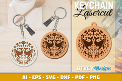Folk Art Keychain Lasercut BUNDLES 12 DESIGNS Product Image 8