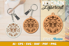 Folk Art Keychain Lasercut BUNDLES 12 DESIGNS Product Image 12