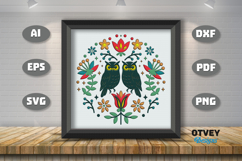 Folk Art Scandinavian 3D Shadow Box Layered Papercut BUNDLES Product Image 2