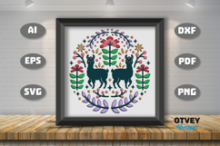 Folk Art Scandinavian 3D Shadow Box Layered Papercut BUNDLES Product Image 5