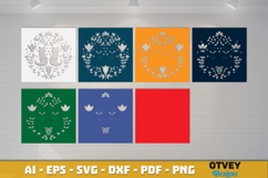 Fox Folk Art Scandinavian 3D Shadow Box Layered Papercut Product Image 2