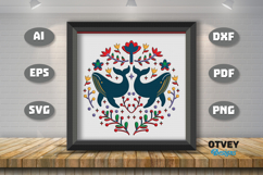 Folk Art Scandinavian 3D Shadow Box Layered Papercut BUNDLES Product Image 2