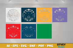 Whale Folk Art Scandinavian 3D Shadow Box Layered Papercut Product Image 3