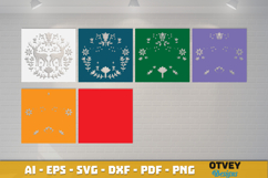 Deer Folk Art Scandinavian 3D Shadow Box Layered Paperc Product Image 3