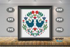 Folk Art Scandinavian 3D Shadow Box Layered Papercut BUNDLES Product Image 5