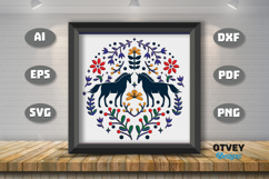 Folk Art Scandinavian 3D Shadow Box Layered Papercut BUNDLES Product Image 7