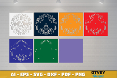 Horse Folk Art Scandinavian 3D Shadow Box Layered Paperc Product Image 2