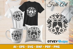Folk Art Scandinavian SVG BUNDLES 12 DESIGNS Product Image 2