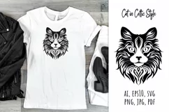 cat,  celtic,  style,  svg,  folk design, silhouette, laser cut, paper cut,  sublimation,  t-shirt design, mug design, tumbler design, pillow design, can glass, stamp, stencil, pet, craft,
