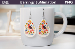 Folk Bird And Butterfly Floral Teardrop Earrings Bundle Product Image 13