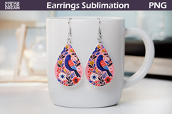 Folk Bird And Butterfly Floral Teardrop Earrings Bundle Product Image 20