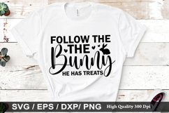 Follow the bunny SVG - Easter Dog Design Product Image 1