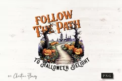 Follow the Path to Halloween Delight PNG | Halloween Product Image 1