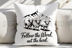 Follow The Word, Not The Herd SVG Product Image 5