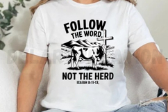 Follow the word not the herd isaiah 8 11 13 Sublimation PNG Product Image 2
