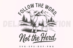 Follow The Word, Not The Herd SVG Product Image 1