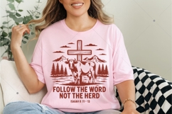 Follow The Word Not The Herd SVG PNG, Bible verse SVG Product Image 6