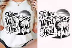 Follow The Word, Not The Herd SVG Product Image 3