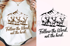 Follow The Word, Not The Herd SVG Product Image 3