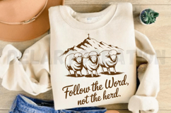Follow The Word, Not The Herd SVG Product Image 4