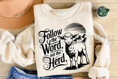 Follow The Word, Not The Herd SVG Product Image 4