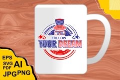Follow Your Dream - T Shirt Design Product Image 3