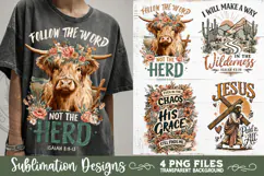 Christian Sublimation PNG Faith Sublimation 4 Designs Product Image 6