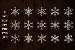 Snowflake SVG, Christmas Snowflakes SVG, Christmas SVG files Product Image 2