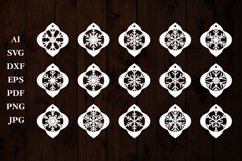 Christmas Ornaments SVG, Arabesque SVG, Arabesque Design Product Image 1