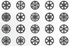 Decorative Drink Coasters with Snowflakes.Laser Cut Template Product Image 2