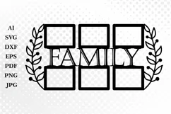 Family Photoframe SVG,Frame for Family Photos,Wedding Photos Product Image 2