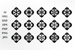 Christmas Ornaments SVG, Arabesque SVG, Arabesque Design Product Image 2
