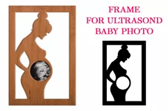 Frame for ultrasound baby photo, Pregnant Women Photoframe Product Image 2