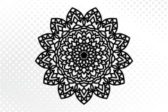 Floral Mandala SVG, Flower Mandala SVG, Papercut Mandala SVG Product Image 2