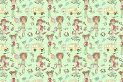 Bask to school. Girl 4. Png Svg Eps Product Image 3