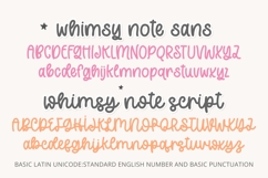 Whimsy Note - A handwritten font Duo Product Image 3