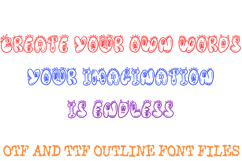 Weird Monsters Cartoon Font Letters Cute Typography ABC OTF Product Image 3